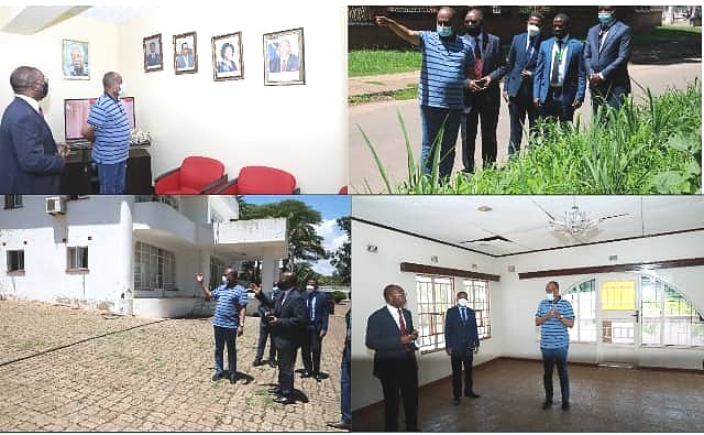 In the picture: Hon. Ambassador Mbarouk N. Mbarouk (MP), Deputy Minister for Foreign Affairs and East African Cooperation in occasions of visiting Government assets in Lilongwe.